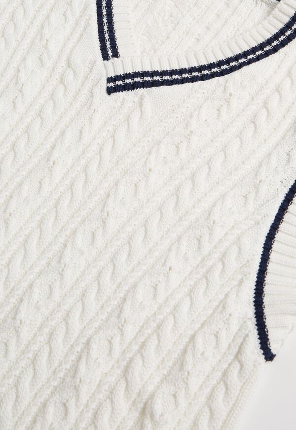 Paul Stuart Tennis Vest White | NZ_PAUL53558