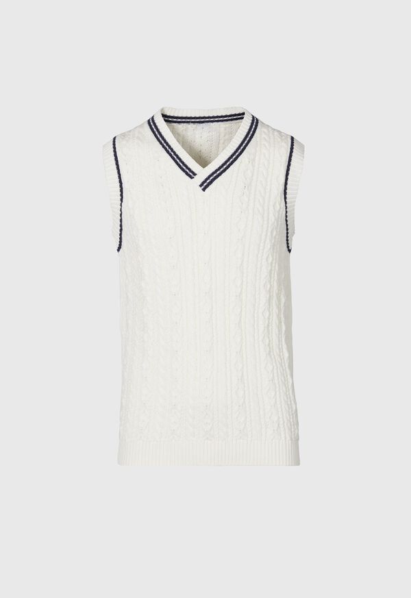 Paul Stuart Tennis Vest White | NZ_PAUL53558