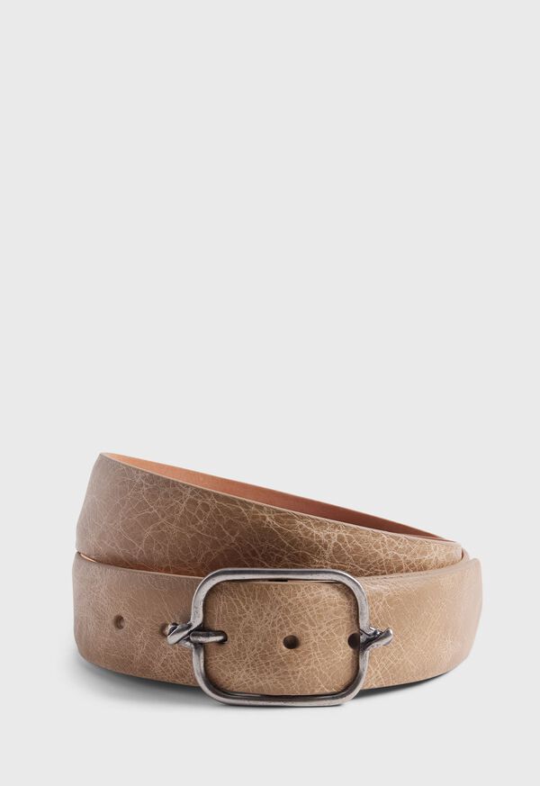 Paul Stuart Textured Leather with Silver Grey Brown | NZ_PAUL39122