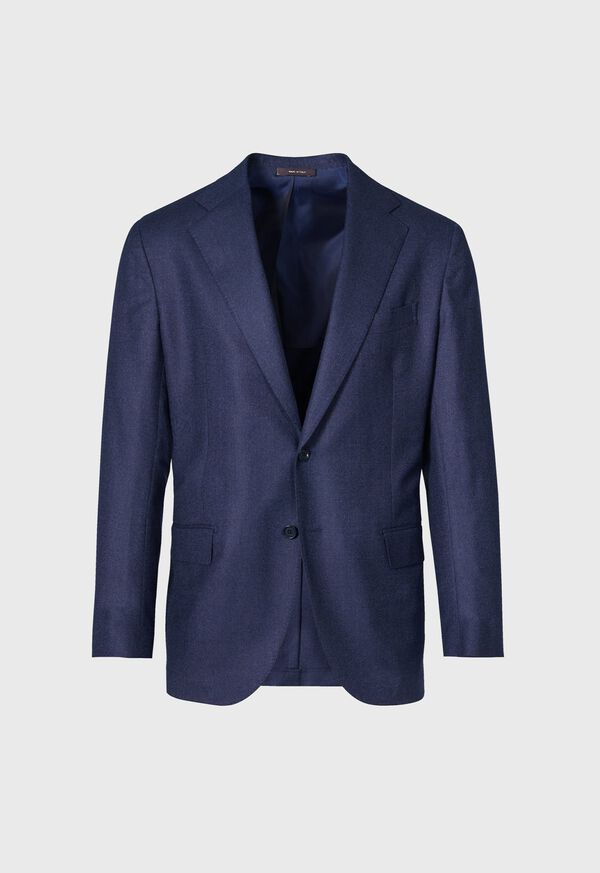 Paul Stuart Textured Solid Wool Navy | NZ_PAUL59386