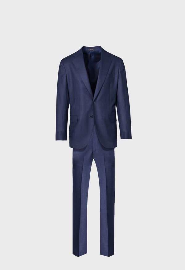 Paul Stuart Textured Solid Wool Navy | NZ_PAUL59386