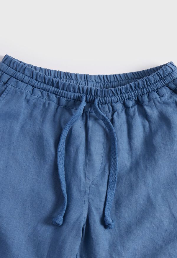 Paul Stuart Washed Linen Bermudas Blue | NZ_PAUL83158