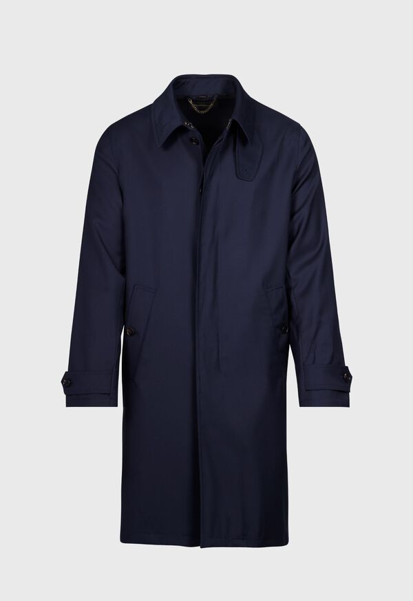 Paul Stuart Water Repellent Wool Coat Navy | NZ_PAUL84788