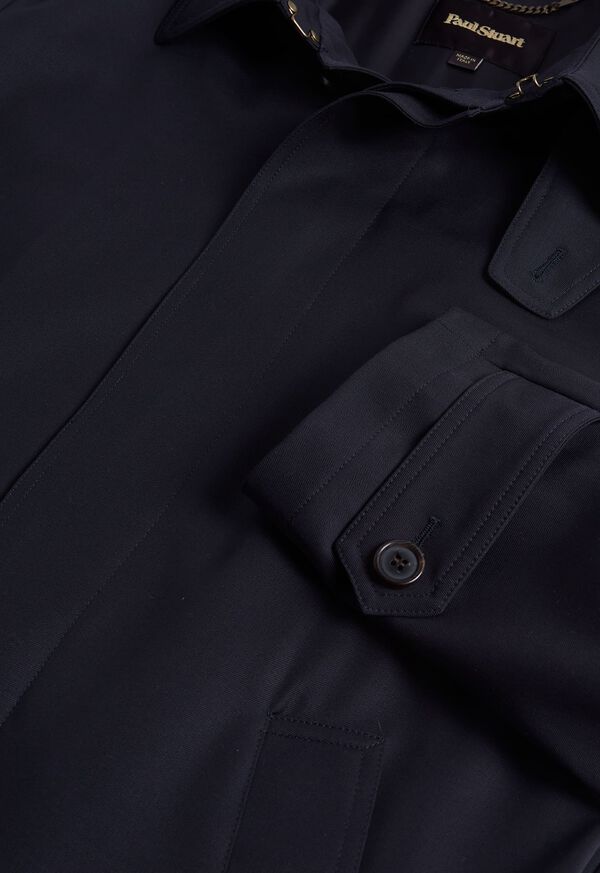Paul Stuart Water Repellent Wool Coat Navy | NZ_PAUL48761