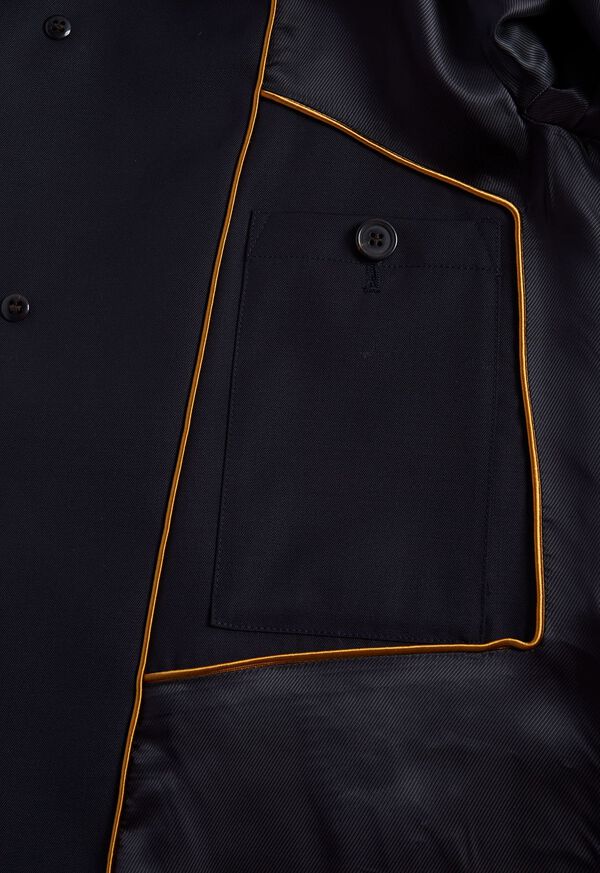 Paul Stuart Water Repellent Wool Coat Navy | NZ_PAUL48761