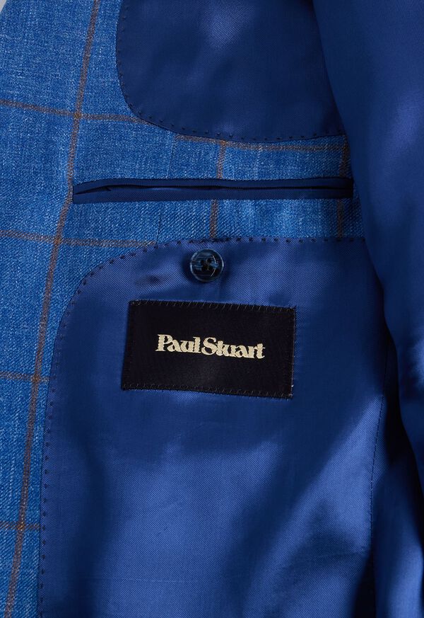 Paul Stuart Windowpane Blue | NZ_PAUL18905