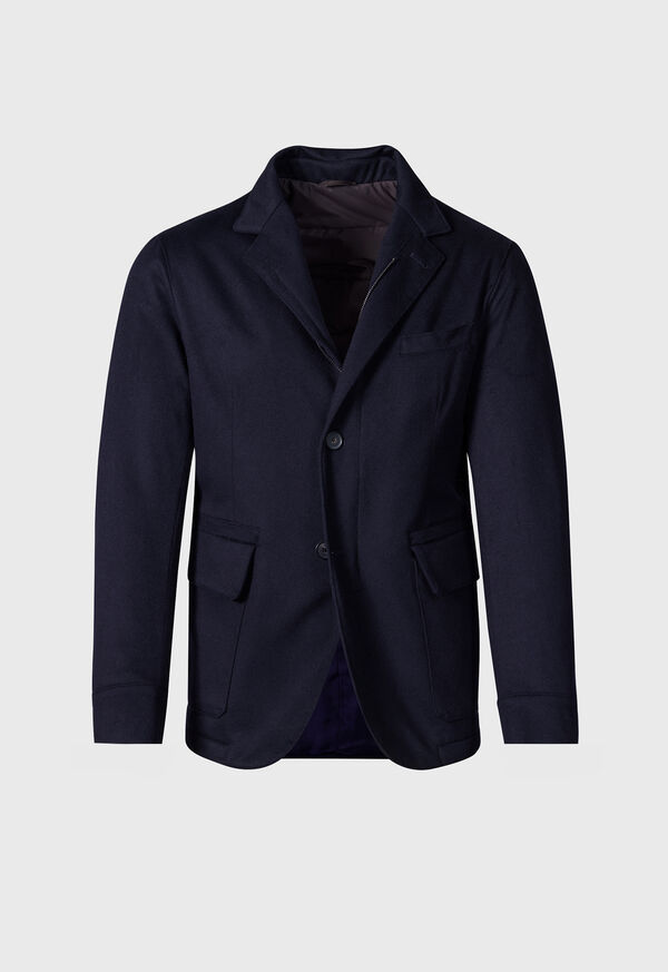 Paul Stuart Wool Cashmere Hybrid Blazer Navy | NZ_PAUL24829