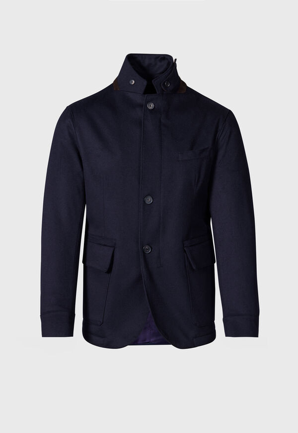 Paul Stuart Wool Cashmere Hybrid Blazer Navy | NZ_PAUL24829