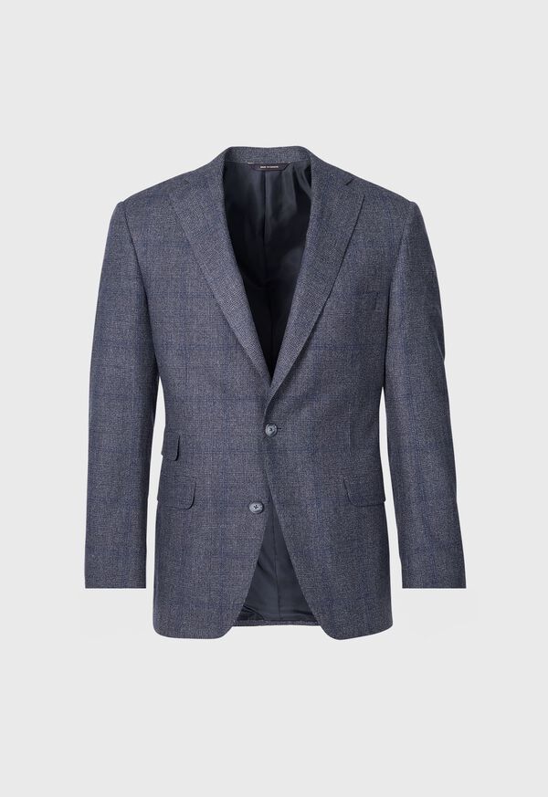 Paul Stuart Wool Cashmere Plaid Paul Suit Grey | NZ_PAUL74550