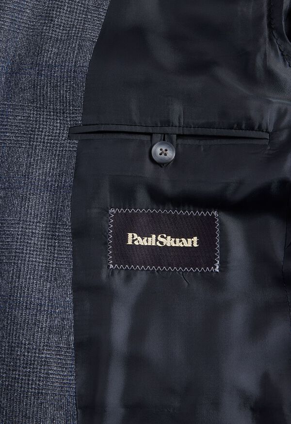 Paul Stuart Wool Cashmere Plaid Paul Suit Grey | NZ_PAUL74550