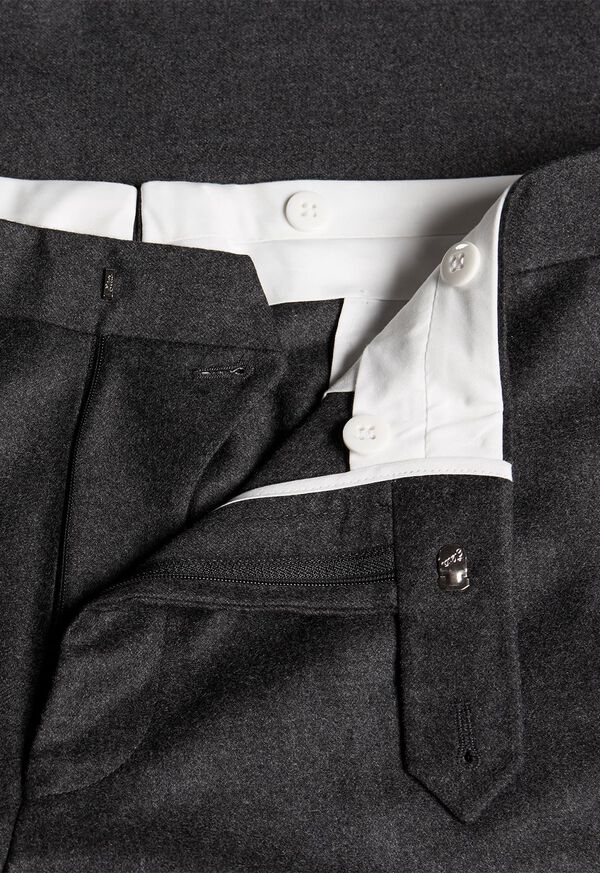 Paul Stuart Wool Flannel Charcoal Grey | NZ_PAUL32947