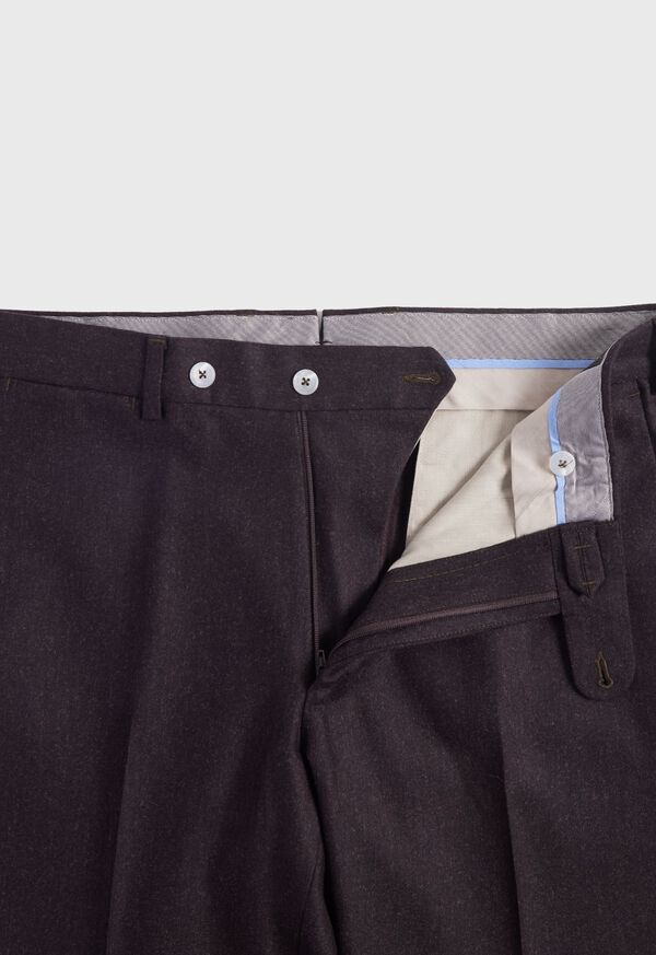 Paul Stuart Wool Flannels Dark Brown | NZ_PAUL91235