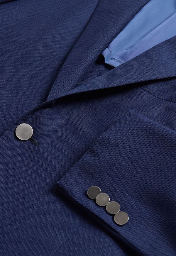 Paul Stuart Wool Mesh Summer Andrew Blazer Royal Blue | NZ_PAUL82105