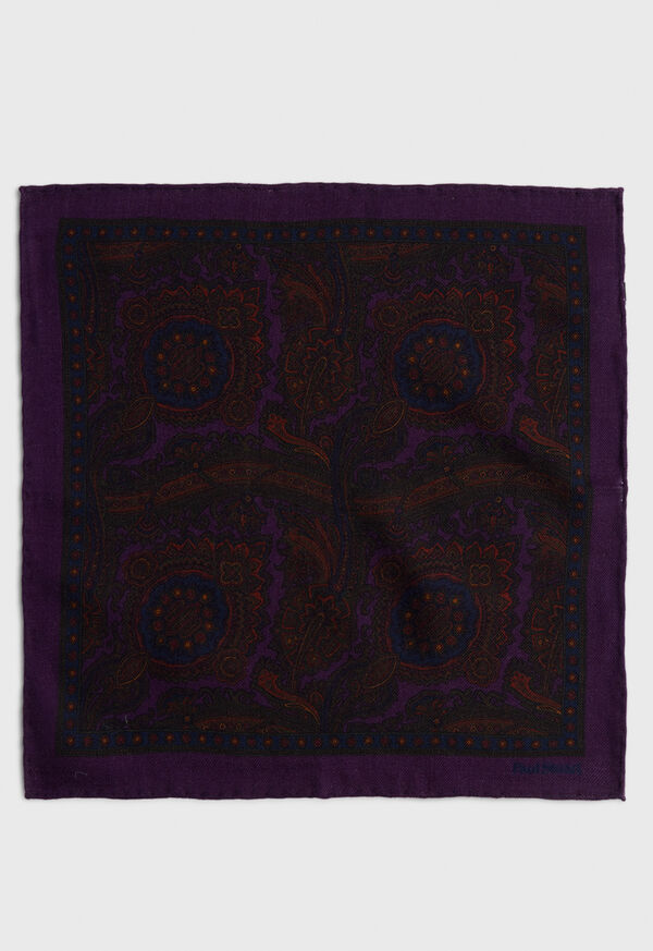 Paul Stuart Wool Paisley Purple | NZ_PAUL33701