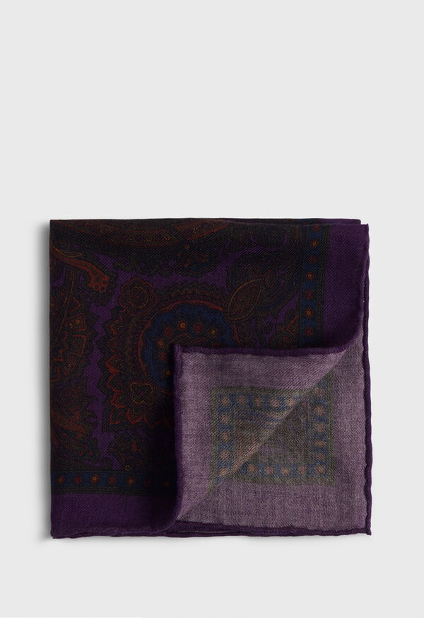 Paul Stuart Wool Paisley Purple | NZ_PAUL33701