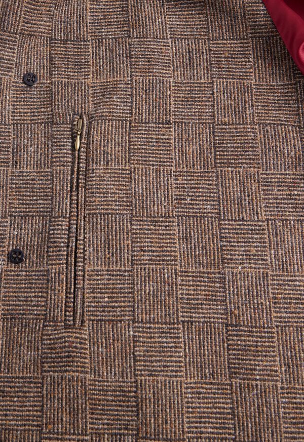 Paul Stuart Wool Parquet Kensington Brown | NZ_PAUL39644