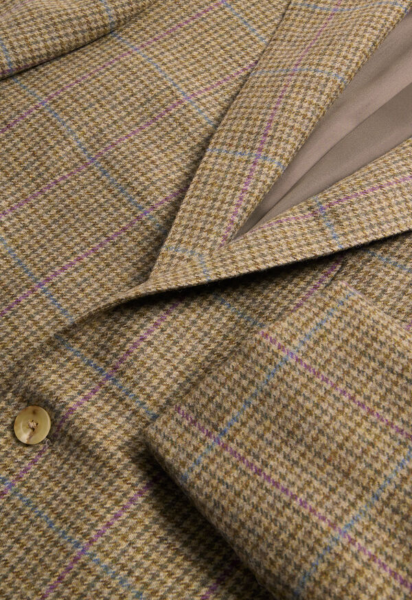 Paul Stuart Wool Plaid Paul Olive | NZ_PAUL13107