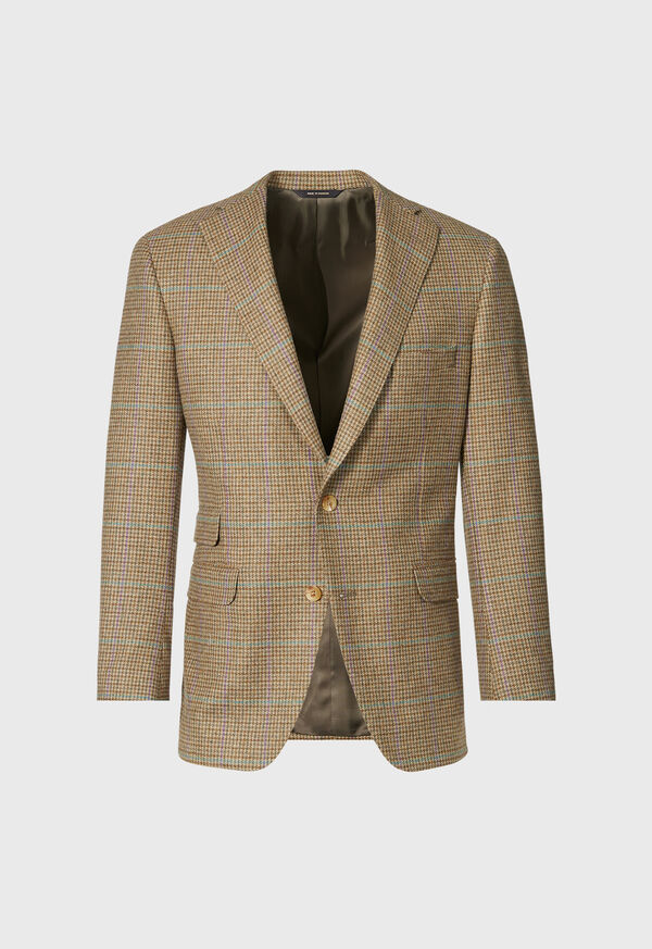Paul Stuart Wool Plaid Paul Olive | NZ_PAUL13107