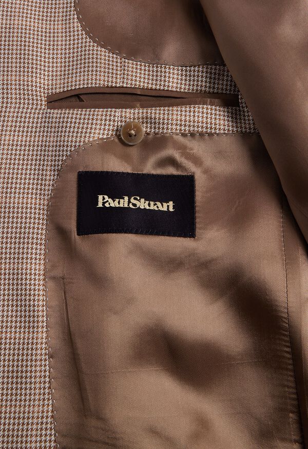 Paul Stuart Wool Silk Plaid Brown | NZ_PAUL95280