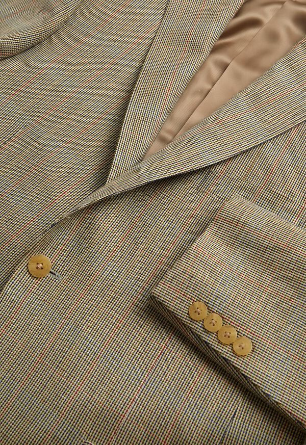 Paul Stuart Wool Silk Stuart Beige | NZ_PAUL89220