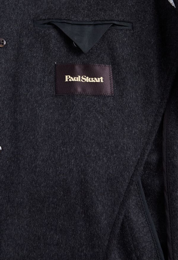 Paul Stuart Wool Single Breasted Coat Grey | NZ_PAUL52424