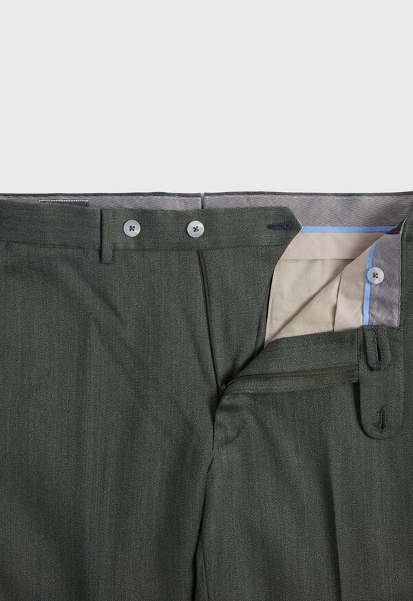 Paul Stuart Wool Soft Cavalry Twill Dark Green | NZ_PAUL79490