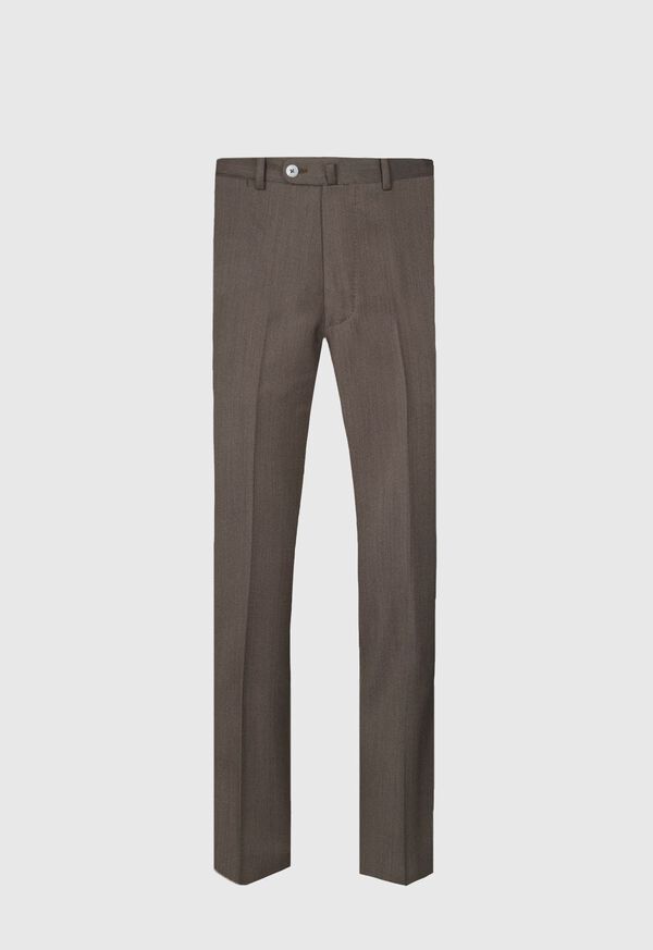 Paul Stuart Wool Soft Cavalry Twill Dark Brown | NZ_PAUL79965