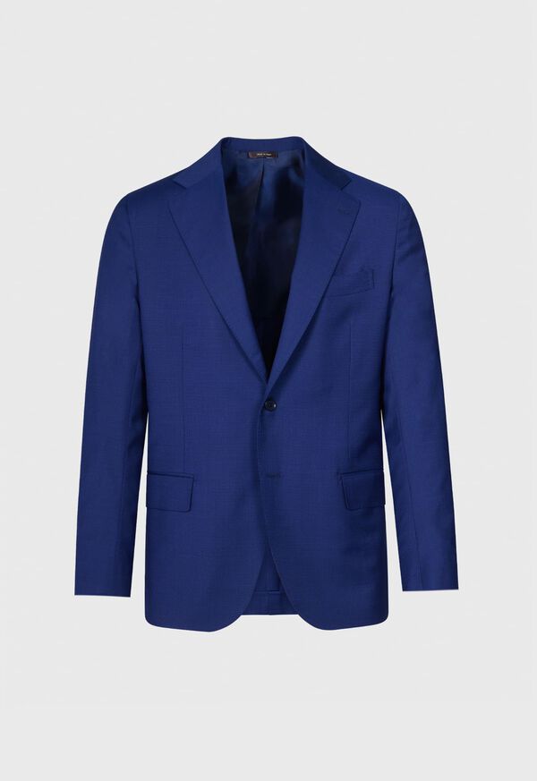 Paul Stuart Wool Tick Weave Blue | NZ_PAUL56350
