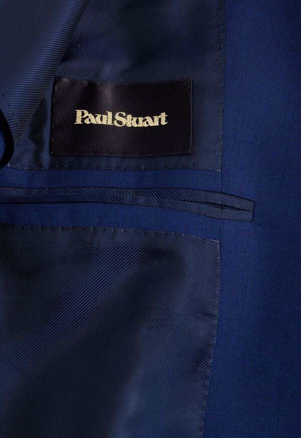 Paul Stuart Wool Tick Weave Suit Blue | NZ_PAUL15450