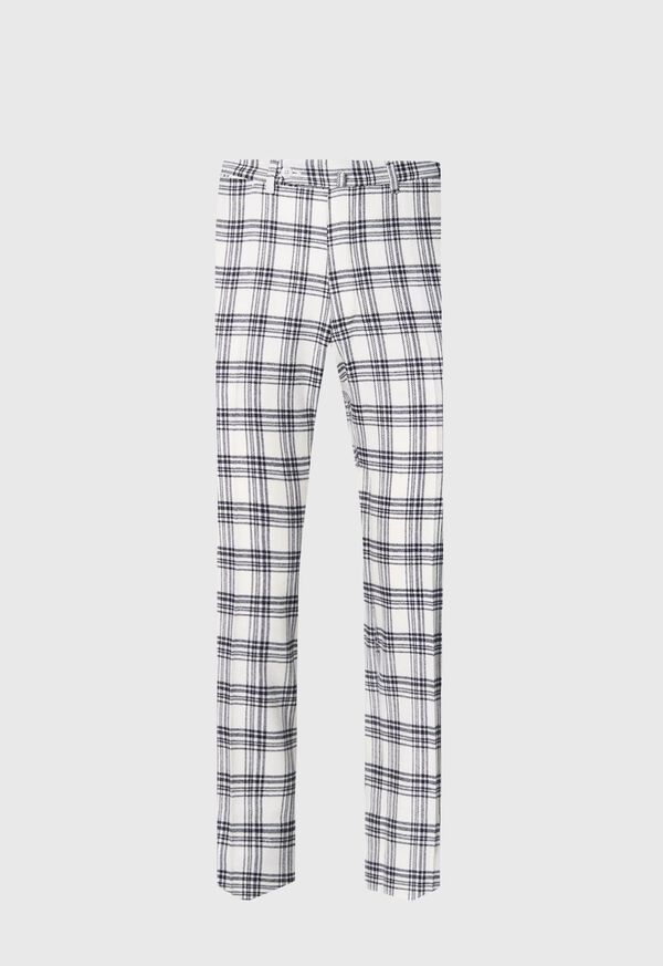 Paul Stuart Wool & Cashmere Plaid Black / White | NZ_PAUL95851