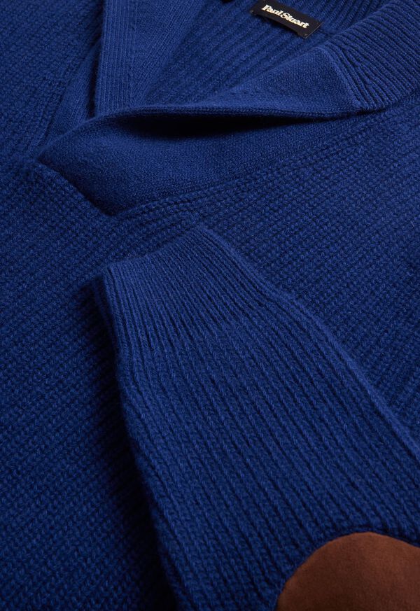 Paul Stuart Wool & Cashmere Shawl Collar Blue | NZ_PAUL33268