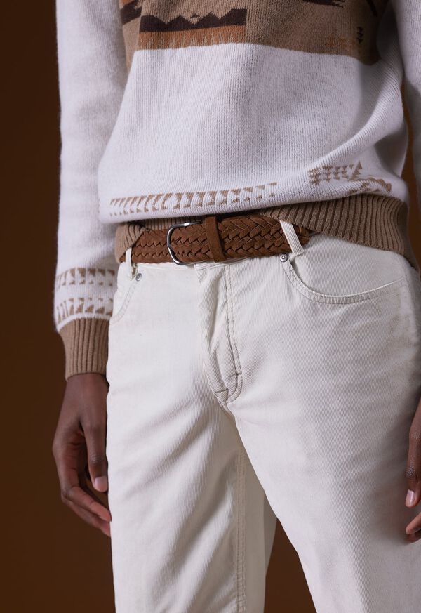 Paul Stuart Woven Suede Brown | NZ_PAUL69623